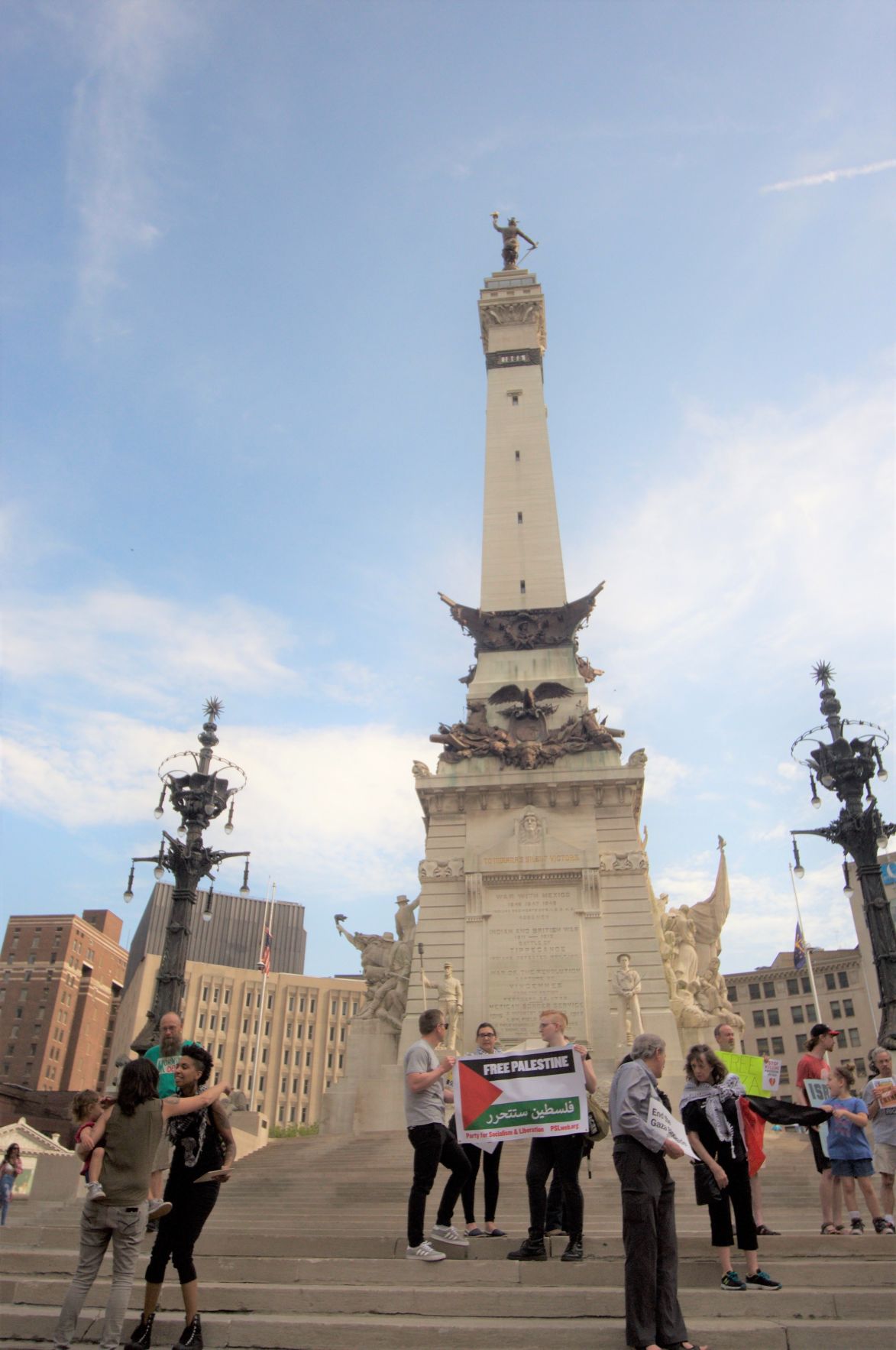 Participants gather shortly before the vigil.